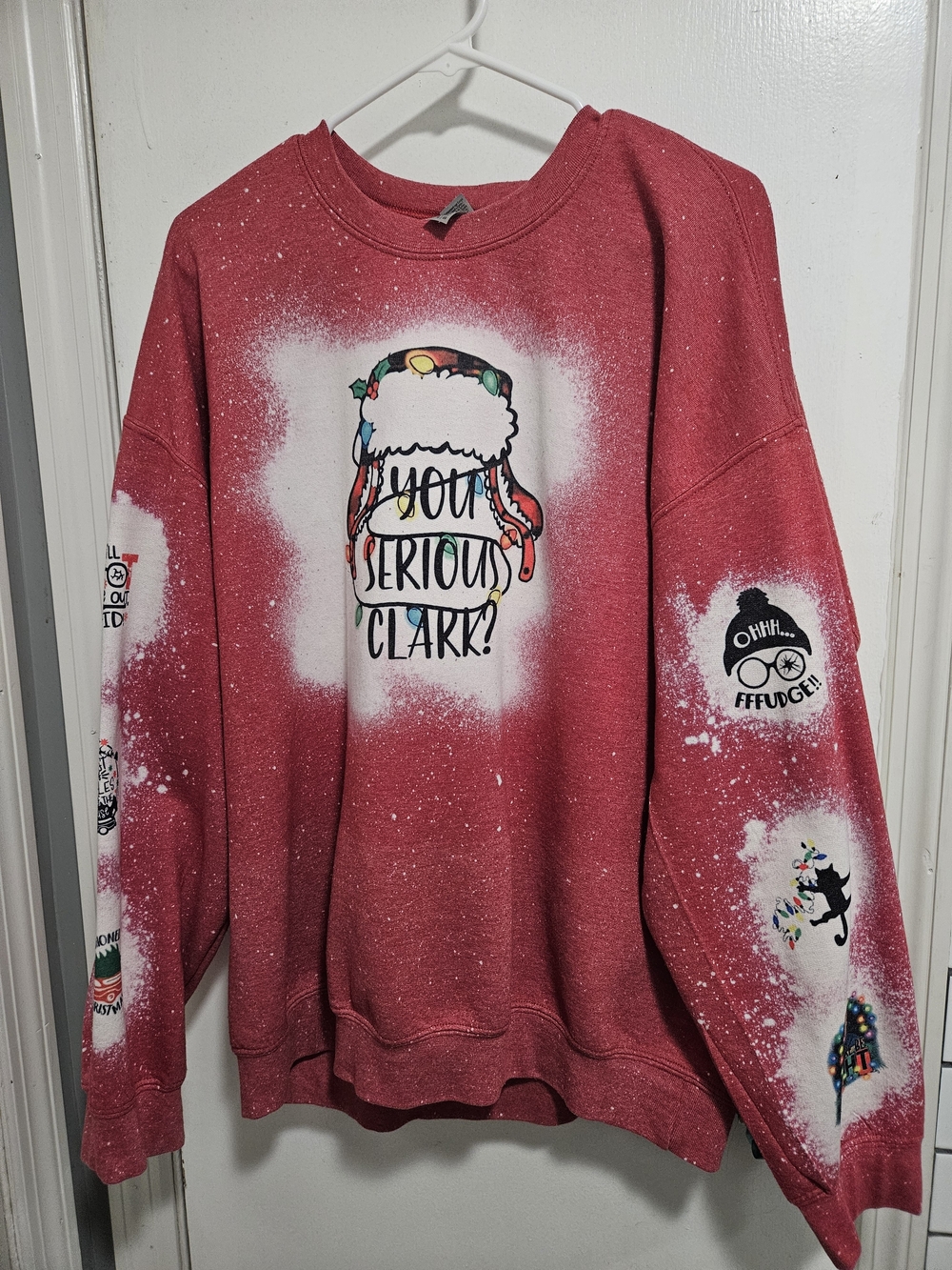 Ada Red Graphic Holiday Sweatshirt